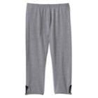 Girls 7-16 & Plus Size So&reg; Glitter Keyhole Capri Leggings, Size: 16 1/2, Med Grey