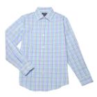 Boys 8-20 Chaps Plaid Button-down Shirt, Boy's, Size: 10-12, Med Blue