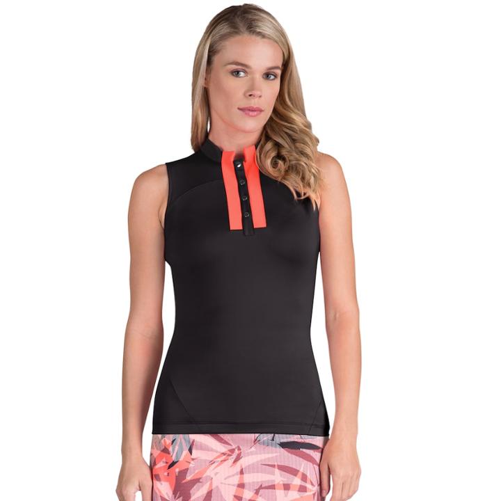 Women's Tail Morgan Sleeveless Golf Top, Size: Medium, Dark Grey