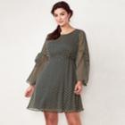 Plus Size Lc Lauren Conrad Bell Sleeve Dress, Women's, Size: 0x, Dark Blue