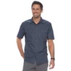 Men's Croft & Barrow&reg; Classic-fit Quick-dry Outdoor Button-down Shirt, Size: Medium, Blue