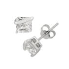 Lab-created White Sapphire Sterling Silver Stud Earrings, Women's