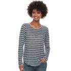 Women's Sonoma Goods For Life&trade; Essential Crewneck Tee, Size: Small, Dark Blue