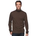 Men's Croft & Barrow&reg; Classic-fit Turtleneck, Size: Xxl, Dark Brown
