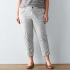 Plus Size Sonoma Goods For Life&trade; Diana Comfort Waist Capris, Women's, Size: 16 W, Med Grey