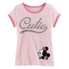 Disney's Minnie Mouse Girls 4-7 Basic Ringer Tee By Jumping Beans&reg;, Girl's, Size: 7, Brt Pink
