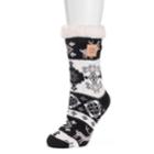 Women's Muk Luks Patterned Cabin Slipper Socks, Size: S-m, Black