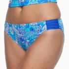 Women's Aqua Couture Paisley Hipster Bikini Bottoms, Size: Small, Dark Blue