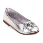 Rugged Bear Girls' Ballet Flats, Girl's, Size: 3, Silver