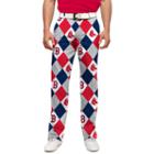 Men's Loudmouth Boston Red Sox Argyle Pants, Size: 38x32, Brt Red