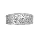 Sterling Silver Filigree Ring, Women's, Size: 6, Grey