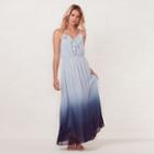 Women's Lc Lauren Conrad Ruffle Maxi Dress, Size: Large, Dark Blue