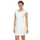 Petite Chaya Textured Cap Sleeve Dress, Women's, Size: 10 Petite, White