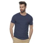 Men's Marc Anthony Slim-fit Luxury+ Textured Pique Tee, Size: Small, Blue (navy)
