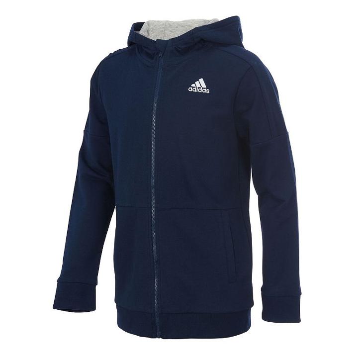 Boys 8-20 Adidas Full-zip Fleece Jacket, Size: Large, Blue (navy)
