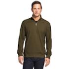 Men's Van Heusen Flex Fleece Quarter-zip Top, Size: Xxl, Med Brown