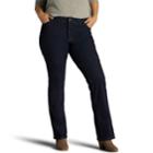 Plus Size Lee Sculpting Mid-rise Bootcut Jeans, Women's, Size: 22w T/l, Dark Blue