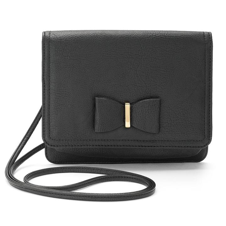 Apt. 9&reg; London Crossbody Bag, Women's, Black