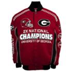Men's Franchise Club Georgia Bulldogs Commemorative Varsity Jacket, Size: Small, Red