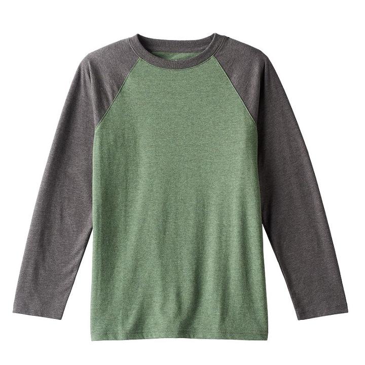 Boys 8-20 Urban Pipeline&reg; Raglan Tee, Size: Medium, Med Green