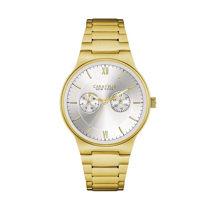 Caravelle New York By Bulova Men's Stainless Steel Watch - 44a109, Yellow