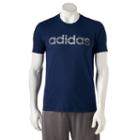 Men's Adidas Linear Graphic Tee, Size: Medium, Blue (navy)