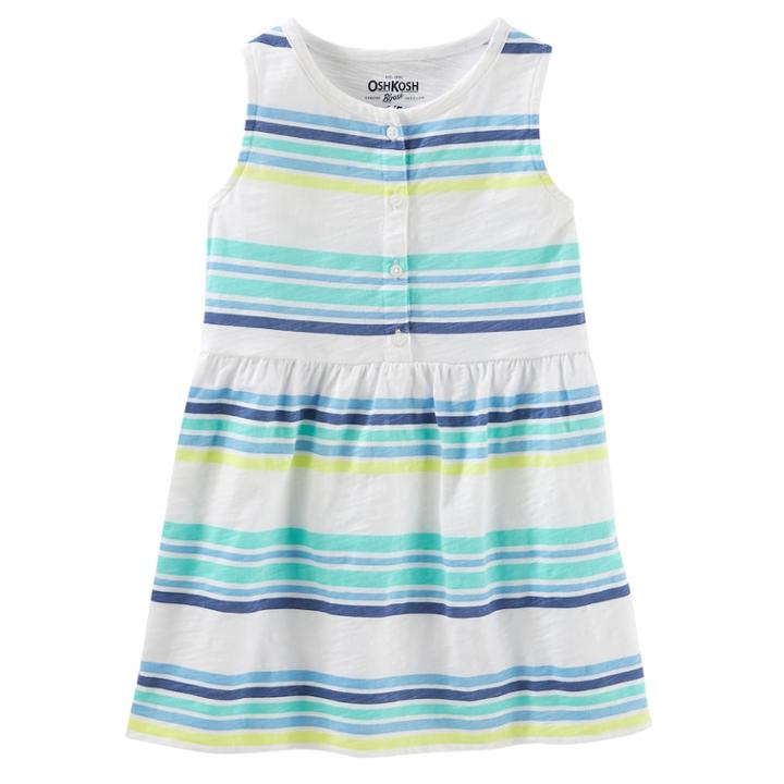 Girls 4-12 Oshkosh B'gosh&reg; Striped Tunip Top, Size: 6-6x, Blue Stripe