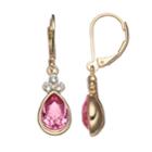 Dana Buchman Teardrop Earrings, Women's, Pink