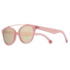 Converse 51mm Women's Modified Round Mirrored Sunglasses, Pink