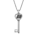 Insignia Collection Nascar Dale Earnhardt Jr. 88 Stainless Steel Key Pendant Necklace, Women's, Size: 18, Grey
