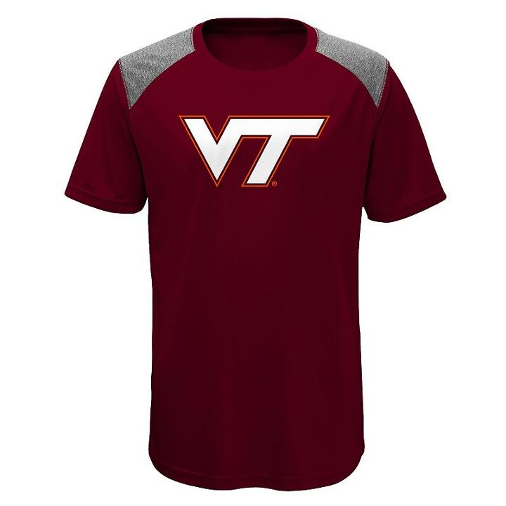 Boys 8-20 Virginia Tech Hokies Ellipse Performance Tee, Size: M(10-12), Red Other