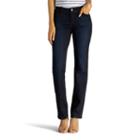 Women's Lee Total Freedom Straight-leg Jeans, Size: 14 Avg/reg, Dark Blue