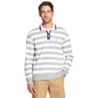 Men's Izod Advantage Classic-fit Striped Performance Quarter-zip Pullover, Size: Xl, Light Grey
