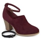 Journee Collection Royal Women's Ankle Boots, Size: Medium (8), Dark Red