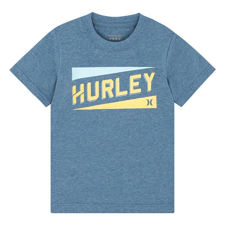 Boys 4-7 Hurley Stadium Lines Graphic Tee, Size: 7, Turquoise/blue (turq/aqua)