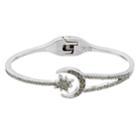 Simply Vera Vera Wang Star & Moon Simulated Stone Hinged Cuff Bracelet, Women's, Black