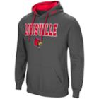 Men's Louisville Cardinals Pullover Fleece Hoodie, Size: Medium, Med Grey
