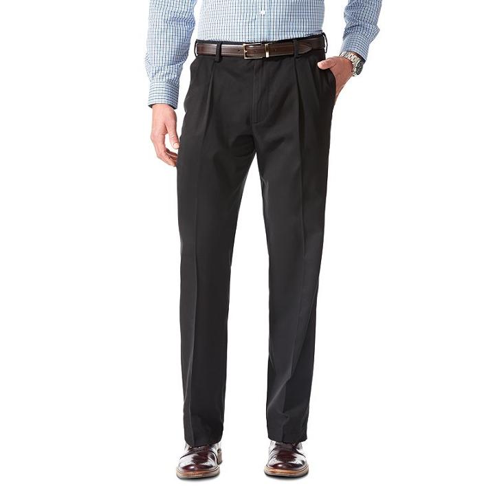 Men's Dockers&reg; Classic-fit Comfort Khaki Pants - Pleated D3, Size: 38x30, Black
