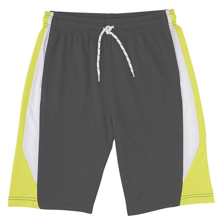 French Toast, Boys 8-20 Active Mesh Shorts, Boy's, Size: Large, Grey