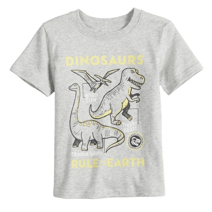 Toddler Boy Jumping Beans&reg; Heathered Graphic Tee, Size: 5t, Light Grey