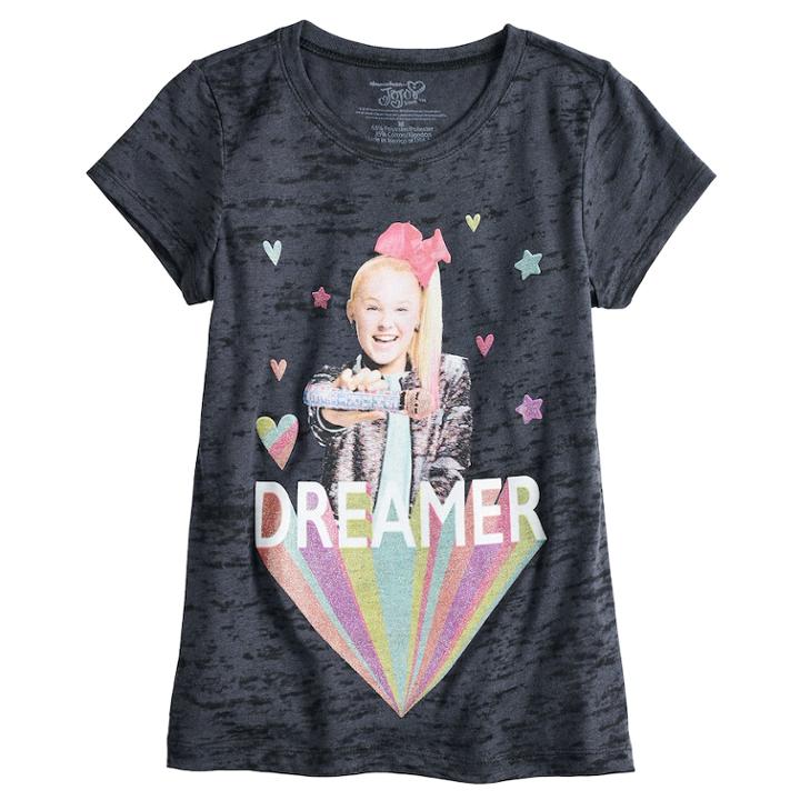 Girls 7-16 Jojo Siwa Dreamer Graphic Tee, Size: Xl, Black