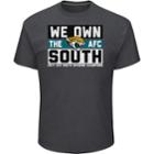 Men's Jacksonville Jaguars 2017 Afc South Division Champions Line Of Scrimmage Tee, Size: Xxl, Grey (charcoal)
