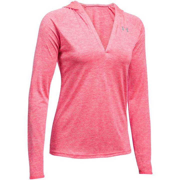 Women's Under Armour Tech Twist Long Sleeve Hoodie, Size: Xl, Light Pink