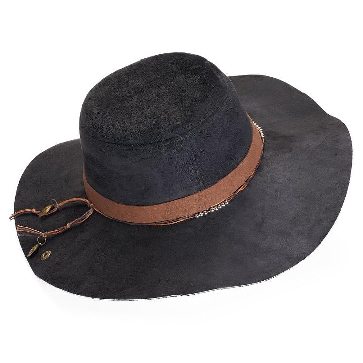 Peter Grimm, Women's Sacson Faux-suede Hat, Black