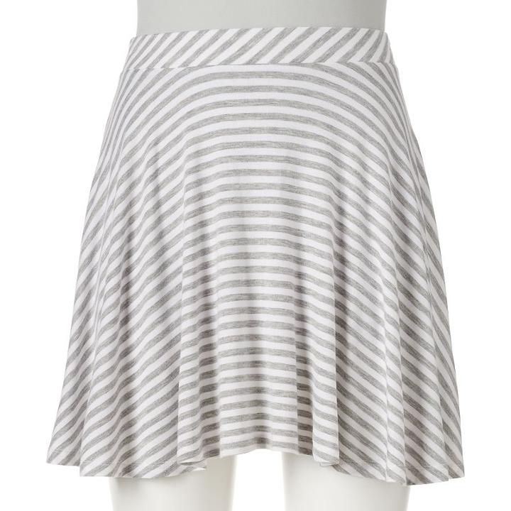 Juniors' So&reg; Skater Skirt, Girl's, Size: Medium, Grey Other