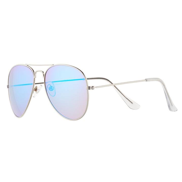 Men's Aviator Sunglasses, Silver