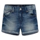 Girls 4-6x Levi's Stretch Denim Shorts, Girl's, Size: 6x, Med Blue