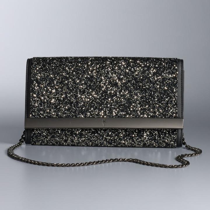 Simply Vera Vera Wang Floral Shine Rhinestone Clutch, Women's, Other Clrs