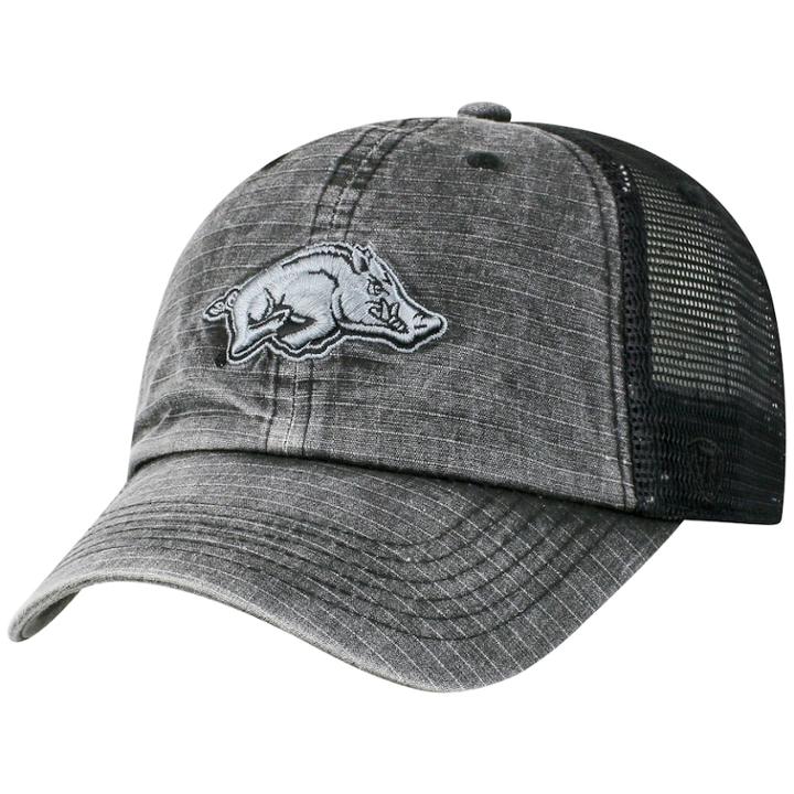 Adult Top Of The World Arkansas Razorbacks Ploom Ripstop Cap, Men's, Black