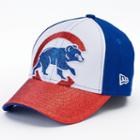 Youth New Era Chicago Cubs Shimmer Shine 9forty Adjustable Cap, Girl's, White